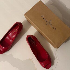 New Cole Haan Red Patent Leather Shoe